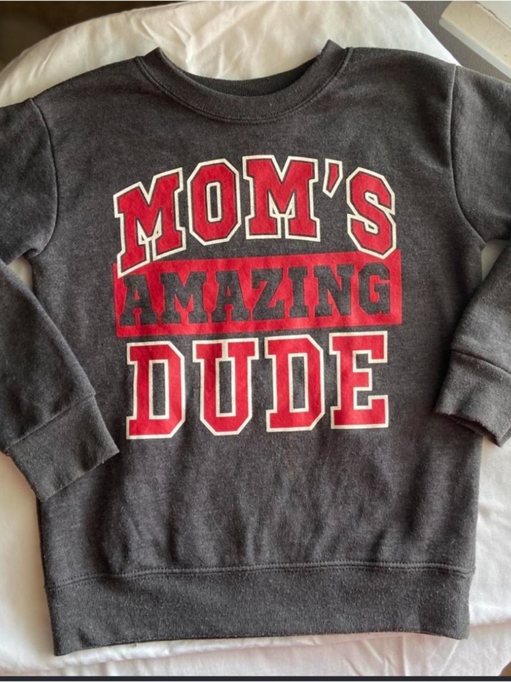 Garanimals Mom’s Amazing Dude Gray Graphic Sweatshirt 5T / NP5